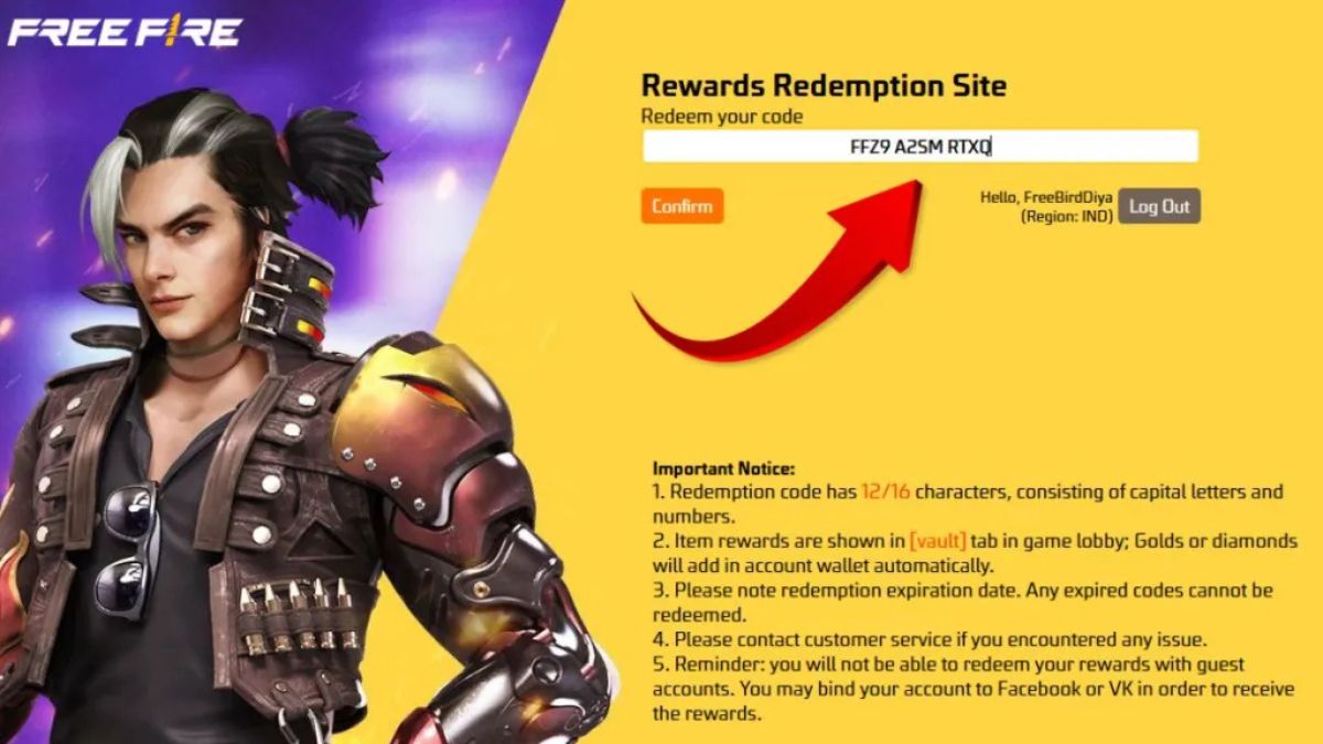 Free Fire Max Redeem Codes
